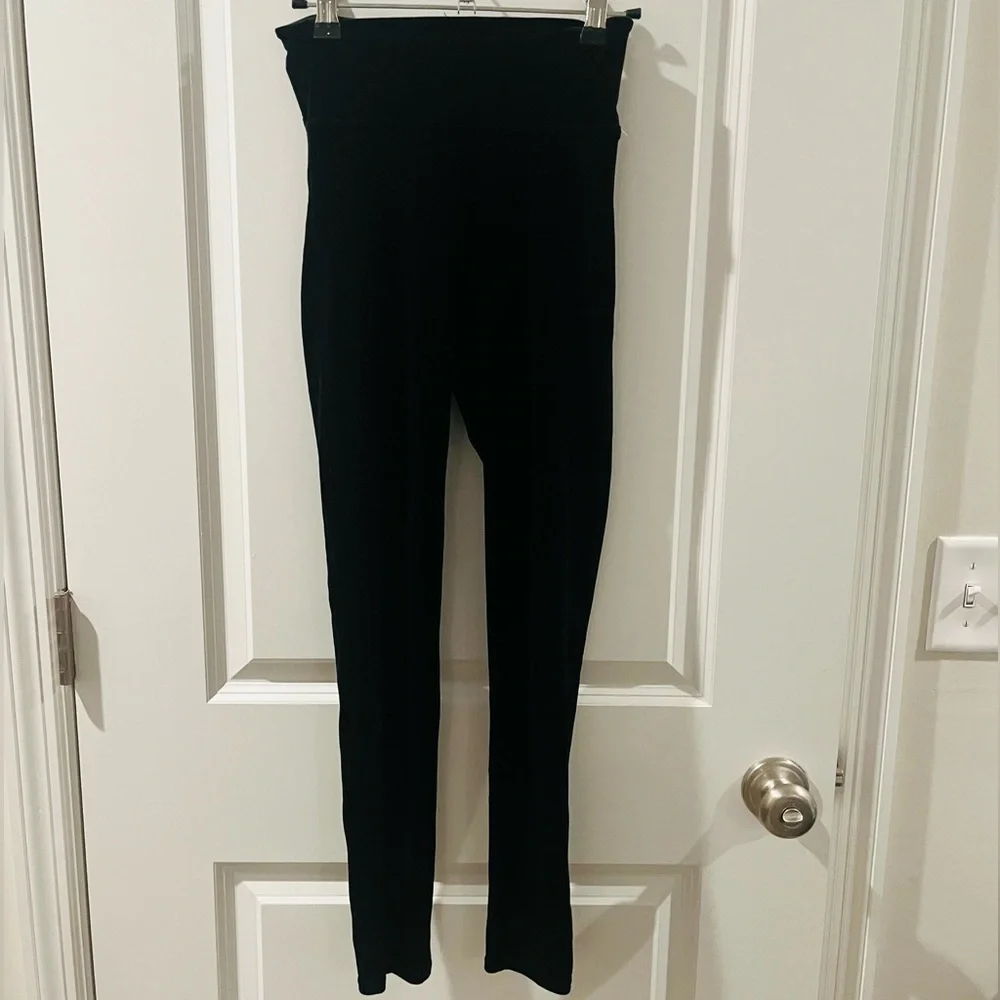 SPANX Black Velvet High-Rise Leggings-holiday party - Picture 5 of 10